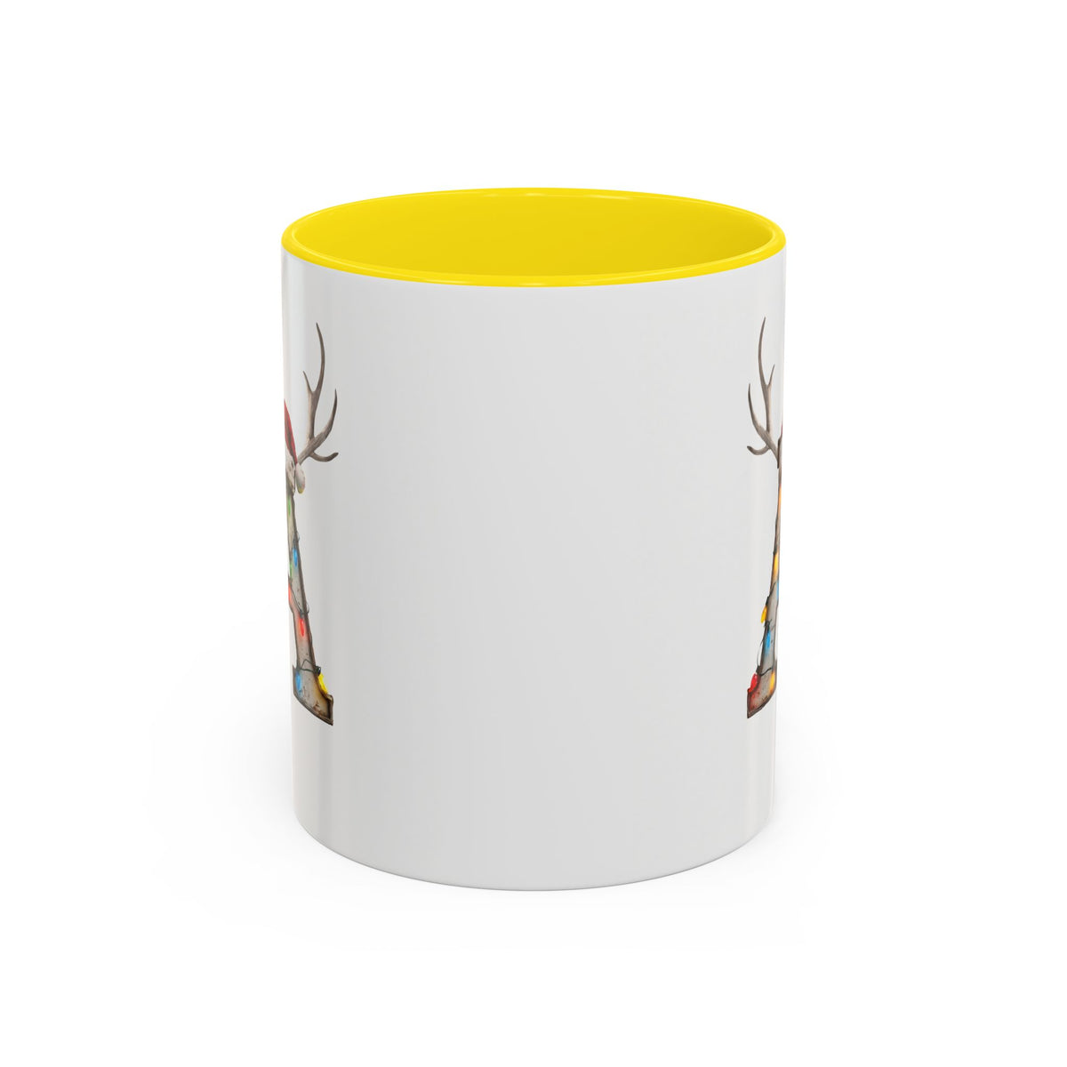 "A" Christmas Reindeer Initial A Coffee Mug