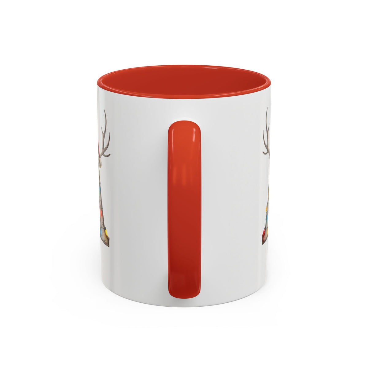 "A" Christmas Reindeer Initial A Coffee Mug