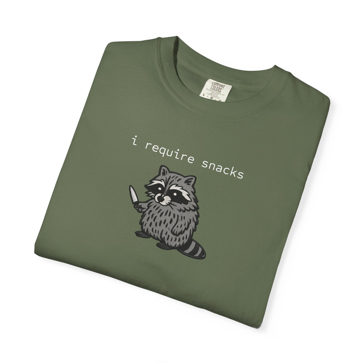 I Require Snacks Garment-Dyed T-shirt
