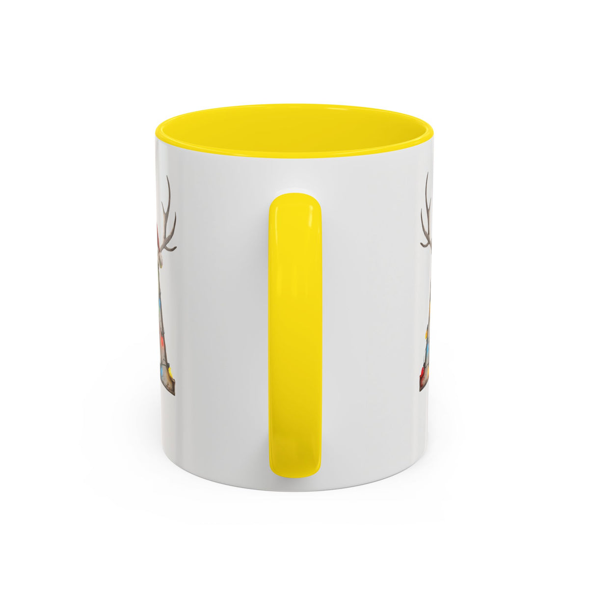"A" Christmas Reindeer Initial A Coffee Mug