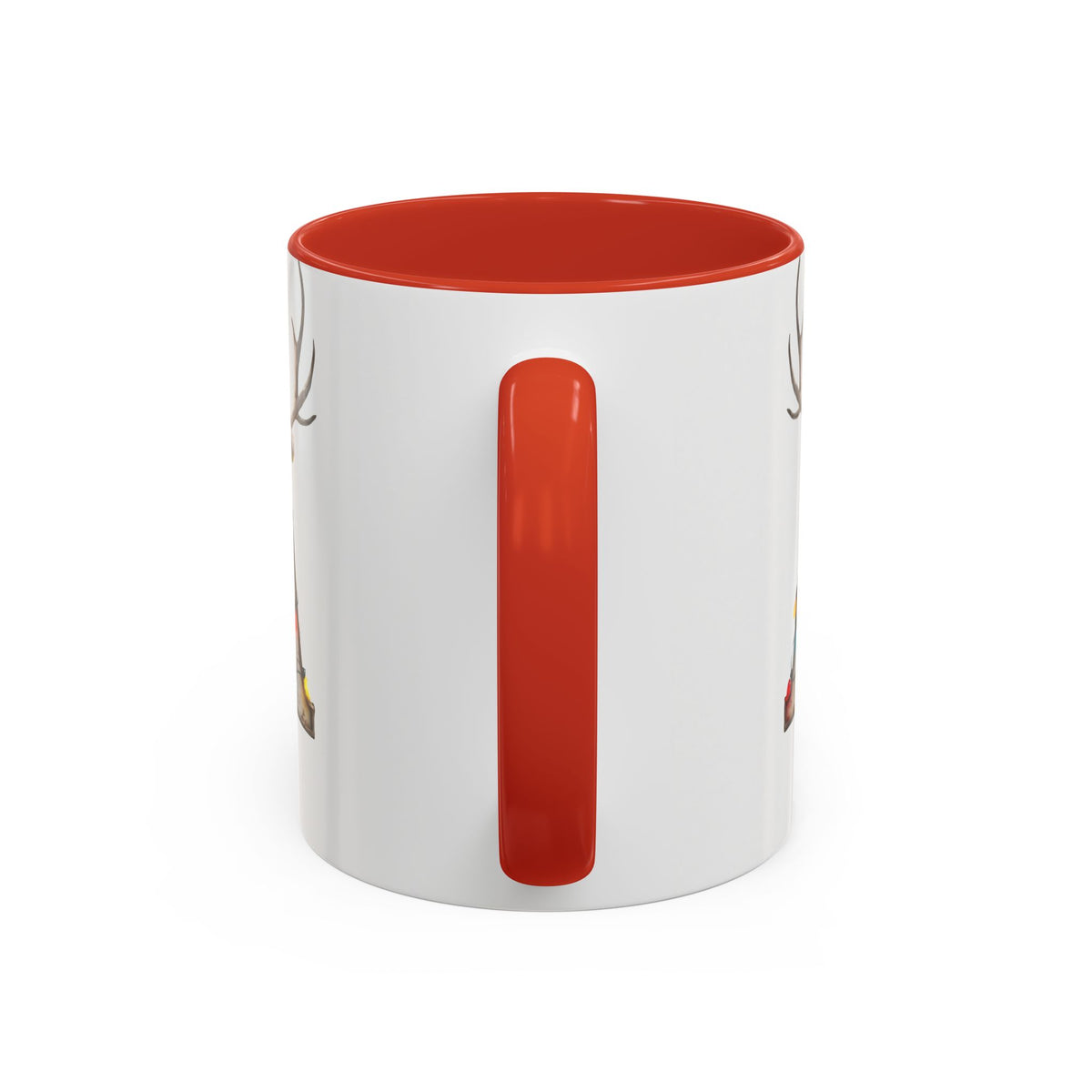 "A" Christmas Reindeer Initial A Coffee Mug