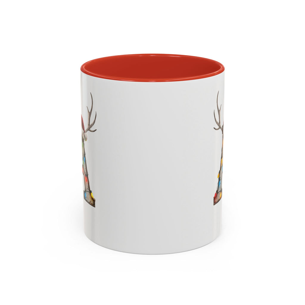 "A" Christmas Reindeer Initial A Coffee Mug