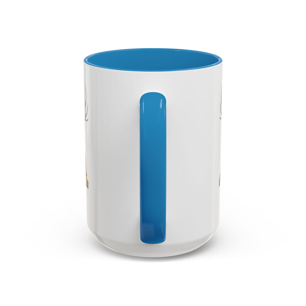 "A" Christmas Reindeer Initial A Coffee Mug