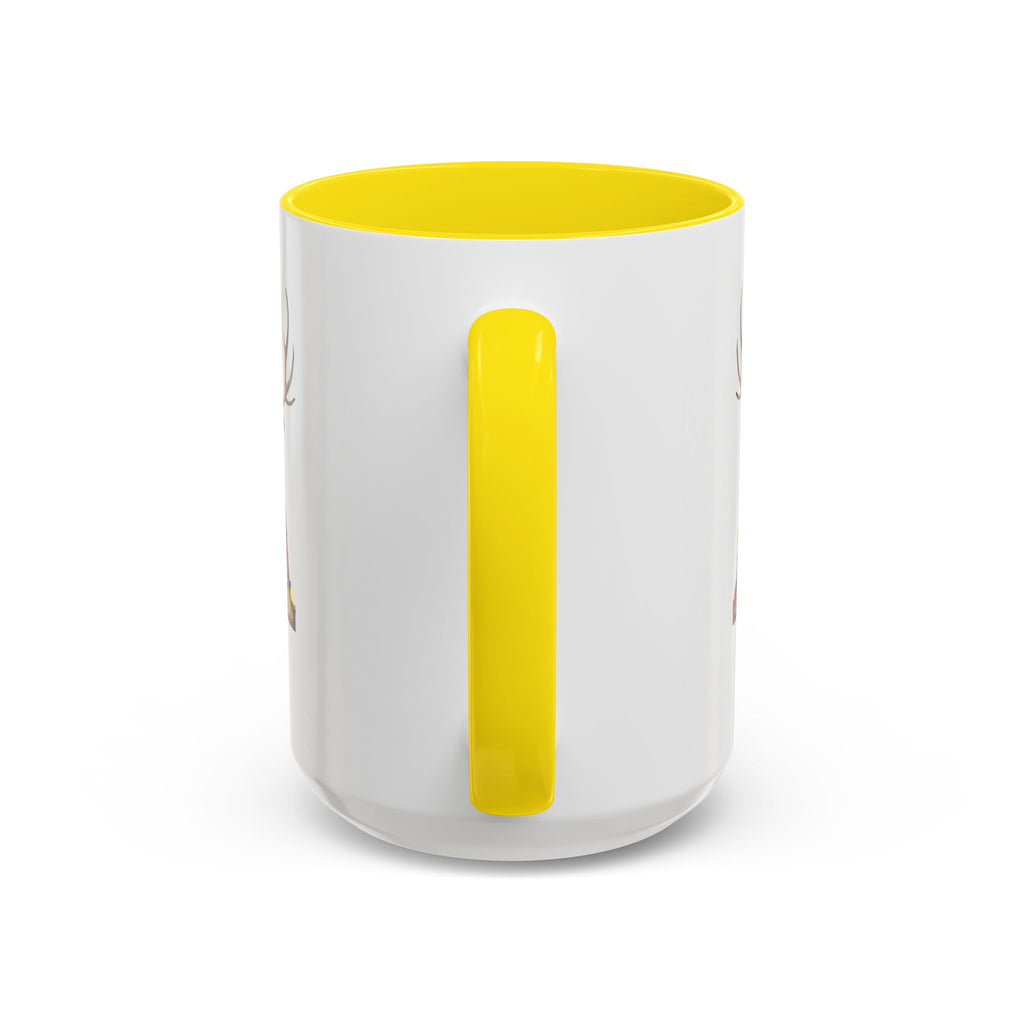"A" Christmas Reindeer Initial A Coffee Mug