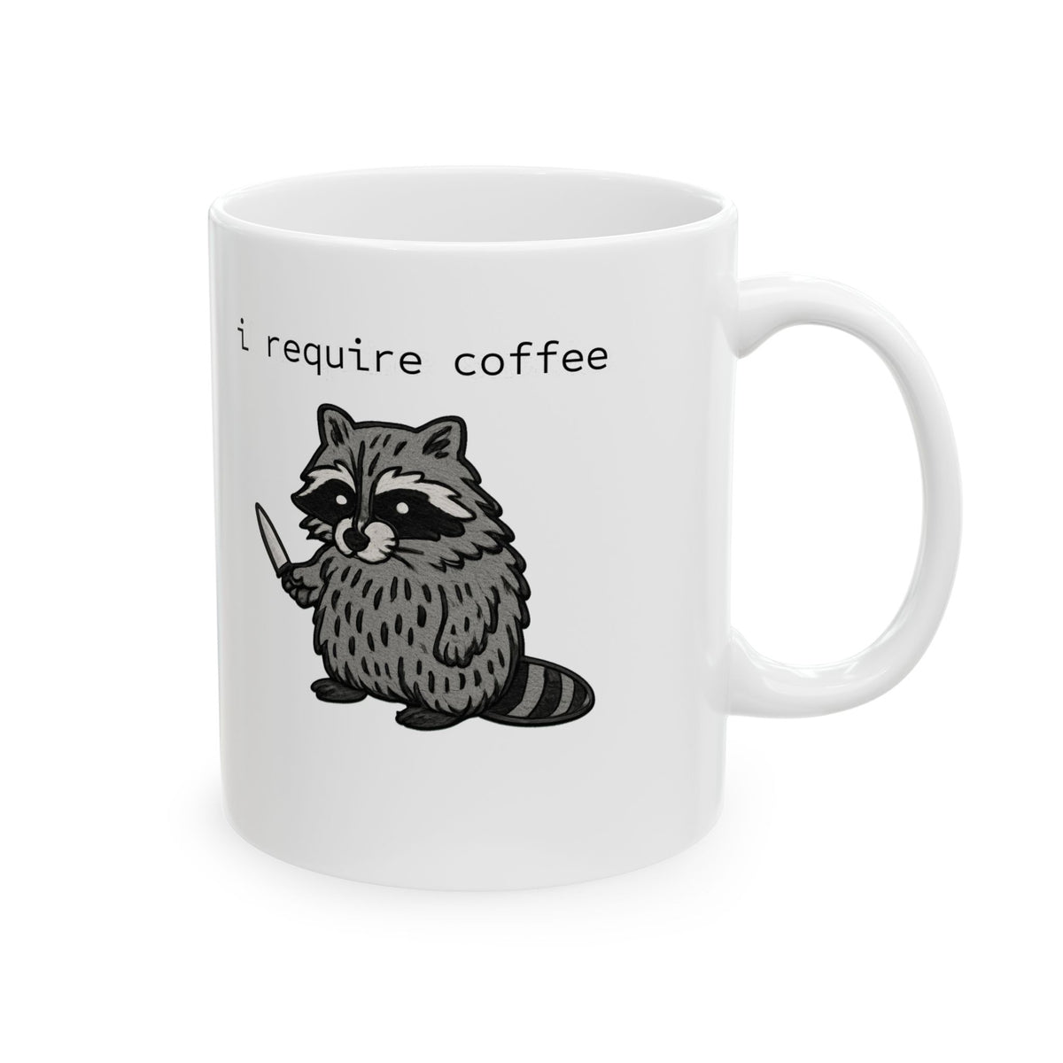 Cute Raccoon Ceramic Coffee Mug