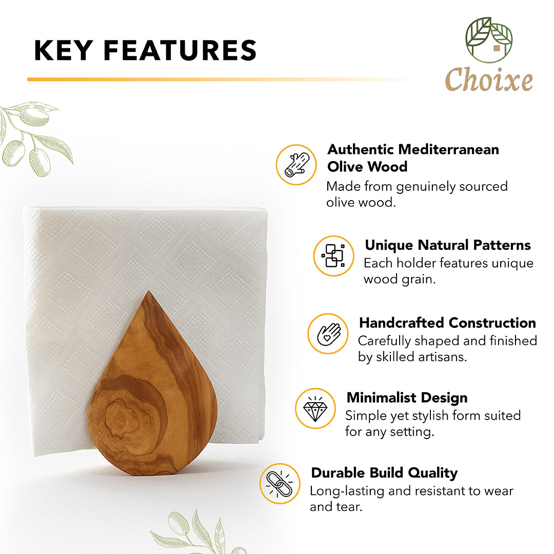 Olive Wood Napkin Holder