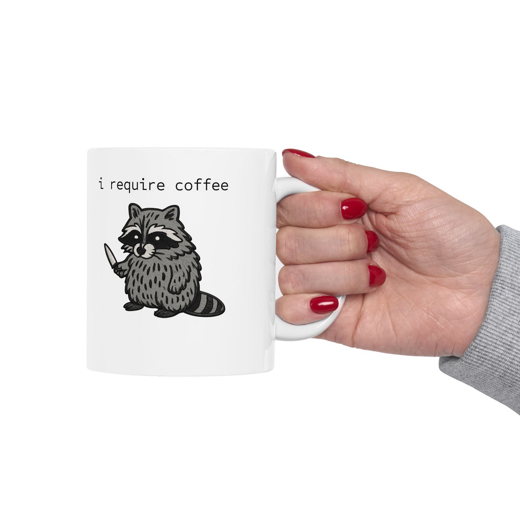Cute Raccoon Ceramic Coffee Mug