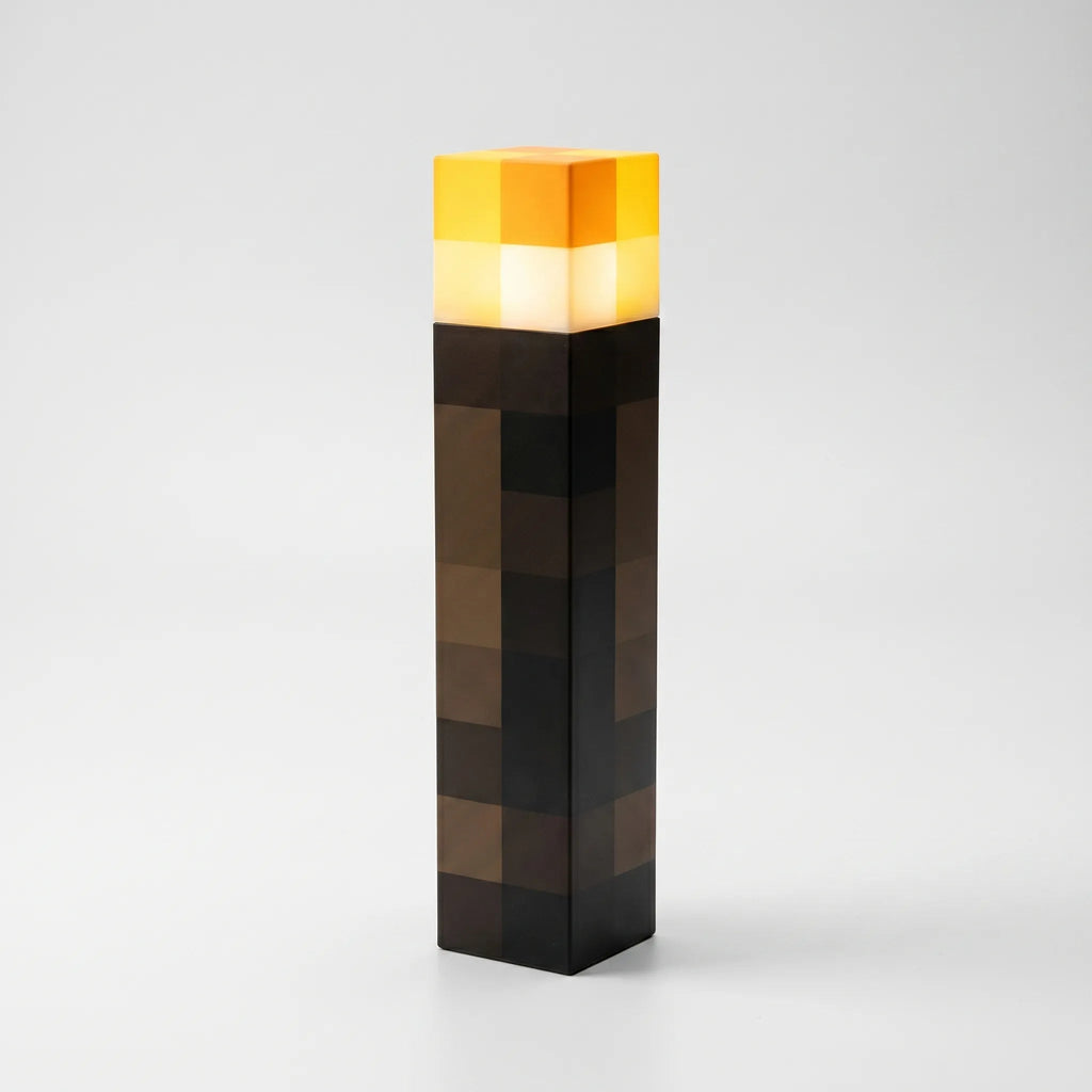 Minecraft Torch | Pixel Lamp | Warm LED