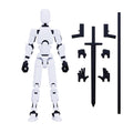MerryXD Titan 13 Action Figure Lucky 13 Action Figure T13 Action Figure 3D Printed Multi-Jointed Movable Nova 13 Action Figure Dummy 13 Action Figure Toy for Boy White