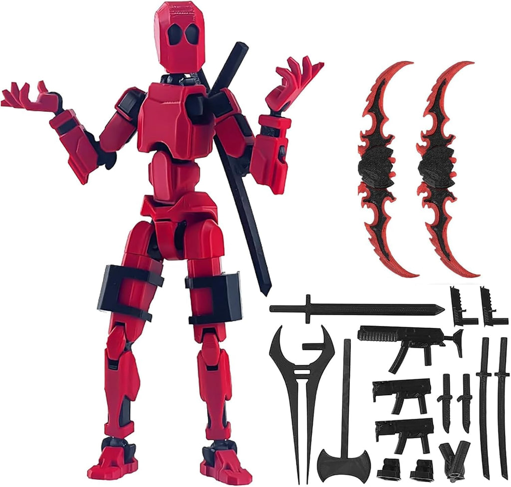 LYROYREG (Assembly Completed) Titan 13 Action FigureLucky Robo 13 Action Figure T13 Action Figure 3D Printed Multi-Jointed Movable Nova T 13 Action Figure Dummy 13 Action (1PCred)